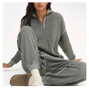 Mate The Label Organic Waffle Collared Half thumbnail 3