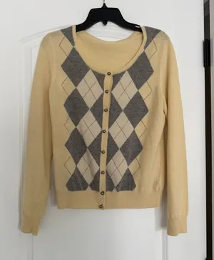 Vintage Talbots Lambwool Sweater Yellow Size M thumbnail 1