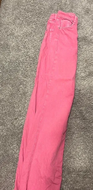 ZARA Pink High-Rise Jeans thumbnail 1