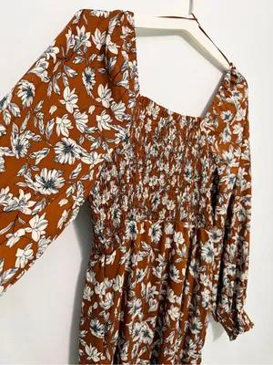 La Ligne x Target Floral Smocked Bodice Midi Dress XL thumbnail 12