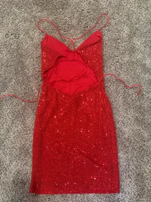 Windsor Dress Mini Red Glitter thumbnail 4