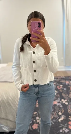 J.Crew 100%Cotton Sweater Button Up thumbnail 1