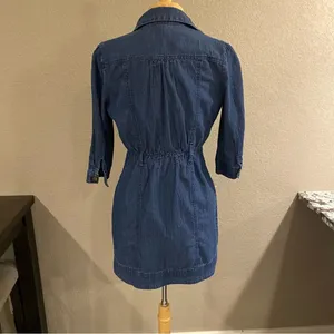 Hera Denim Jean Long Jacket or Dress Blue Small thumbnail 3