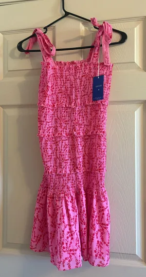 Pink floral dress Size M thumbnail 1