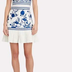 ALEXIS “ASTERIA” WHITE LINEN EMBROIDERED DRESS. Sz: S thumbnail 7