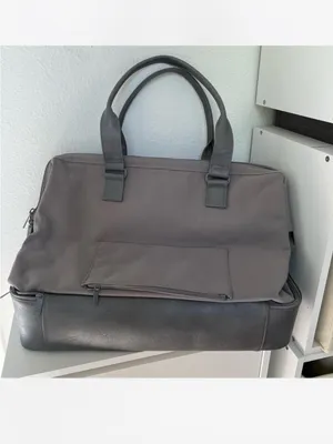 BEIS The Convertible Weekender Bag in Grey Gray thumbnail 6