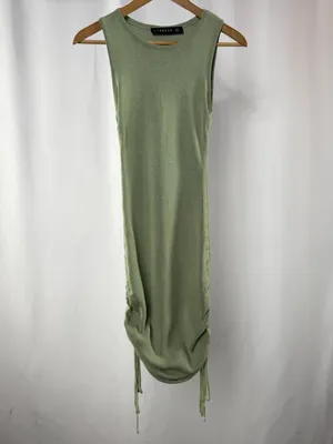 Lioness Sleeveless Knit Bodycon Mini‎ Dress in Sage Green Size XS thumbnail 2