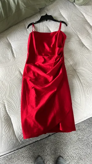 Red Homecoming Dress Honey and Rosie thumbnail 2