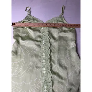 BP Nordstrom Sage Green Swirl Satin Lace Trim Slip Mini Dress XS BP465213MI thumbnail 5