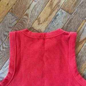 Red orange yellow white high neck Cotton:On Tank top thumbnail 9