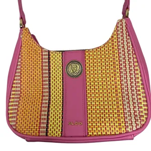 Aldo Pink Stripe Textured Faux Leather Shoulder Bag thumbnail 2