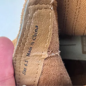 Dolce Vita Tan Suede Leather Platform Castor Ankle Boots Women’s 6.5 Chukka thumbnail 2