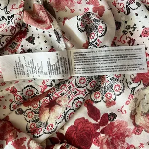Abercrombie & Fitch Women's White Floral Pleated Front Button Up Blouse Size M thumbnail 9