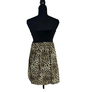 Body central leopard print balloon mini dress thumbnail 2