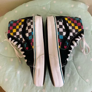 Vans Sk8-Hi Checkered Sneakers Womens size 5.5/ Men’s size 4 thumbnail 4
