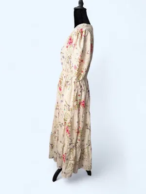 Tolani Floral Eyelet Midi Dress XS | 100% Cotton | NWT thumbnail 3