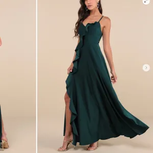 LULUS Sexy Flowy LProm Wedding Bridesmaid Satin Open Tie Back Elegant Maxi thumbnail 3