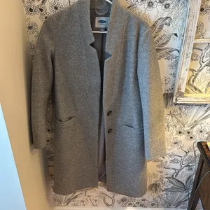 Old Navy Gray Classic Peacoat medium Length thumbnail 2