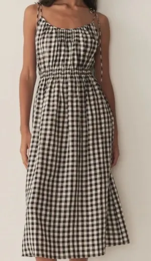 NWT DÔEN Leslie Dress — Marilyn Gingham — Size Large Cottagecore Feminine thumbnail 1