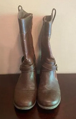 mid calf riding boots size 5 thumbnail 1