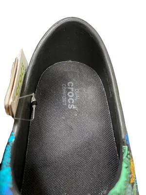 Crocs Work Dual Comfort wms paisley multicolored slip on clogs sz 6W SKU 10-124 thumbnail 9