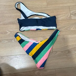 NWOT Cotton on rainbow bikini top size‎ xs and bottoms small thumbnail 4