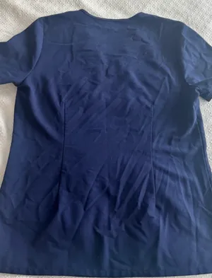 Figs Navy Technical Collection Short Sleeve Scrub Top | Size Small (S) thumbnail 3