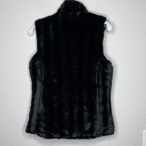Private Quarters Touch of Mink‎ Vest Black thumbnail 3