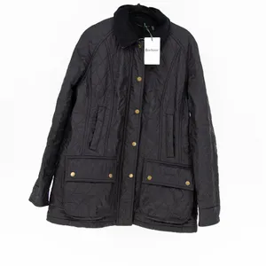 NEW Barbour Women's Beadnell Polar Quilt Fleece Lined Full Zp Jacket Black 10 thumbnail 1