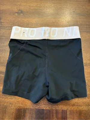 Nike Pro Spandex XS Black Biker Shorts Athletic Workout Volleyball thumbnail 3