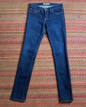 J Brand Dark Wash Low Rise Pencil Leg Skinny Jeans thumbnail 1