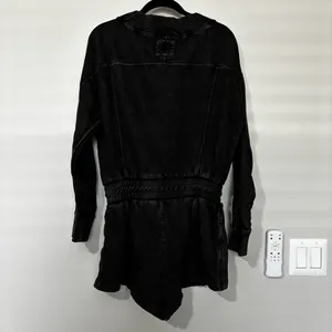 FREE PEOPLE MOVEMENT Intercept Romper Size L Black Charcoal thumbnail 7