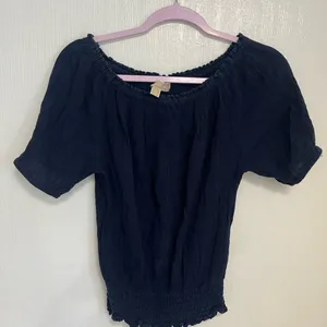 Michael Kors Navy Blouse thumbnail 1