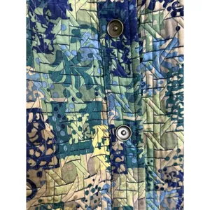 Christopher & Banks Ladies Size L 2 Looks Snap Sleeveless‎ Vest Abstract Cottage thumbnail 2