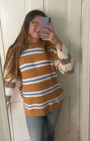 American Eagle waffle knit sweater thumbnail 2