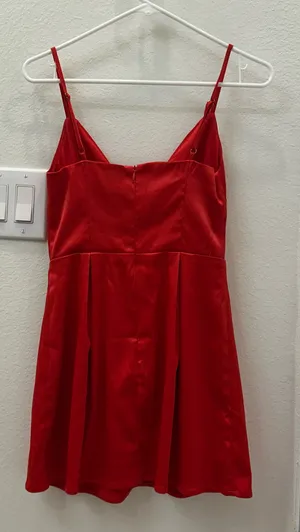 Princess Polly Lina Satin Red Mini Dress thumbnail 2