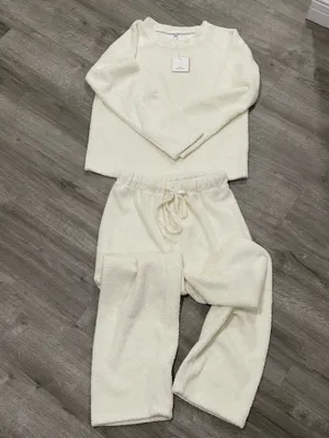 Fuzzy Fleece 2pc Matching Lounge Set Size M thumbnail 1