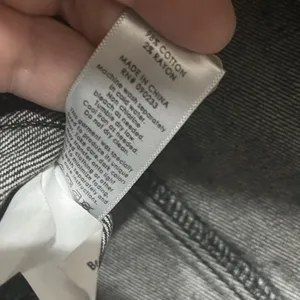 PACSUN Women's Cropped Denim Jacket‎ Size XS/S Black With White Stripes thumbnail 5