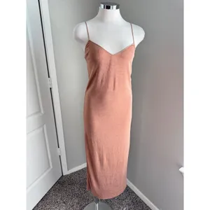 Zara Collection Mauve Slip Dress Midi‎ Bodycon Sleeveless Casual Dress Small thumbnail 6