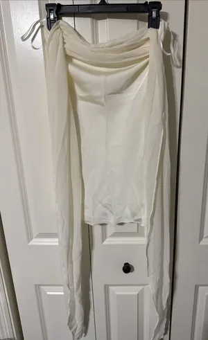 Women's NWT Hello Molly Cream Satin Mini Dress Size 4 Coquette thumbnail 1