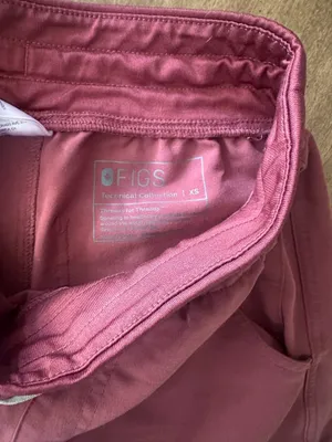 FIGS Dark Cherry Yola™ High Waisted 2.0 - Skinny Scrub Pants XS thumbnail 2