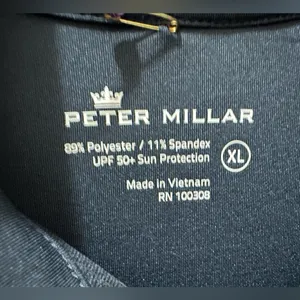 Peter Millar fitted Golf Jacket black size XL full zip NEW thumbnail 11