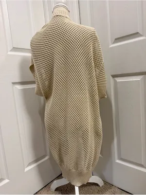 Time and Tru Women’s open front crotchet Ruana size XL thumbnail 4