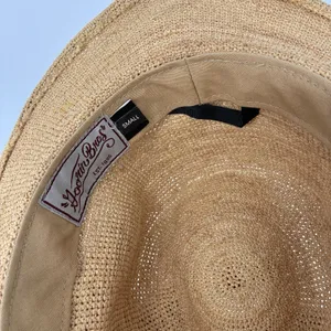 Goorin Bros Haze Fedora Sun Hat Size S Natural Raffia Straw Wide Brim Boho thumbnail 5
