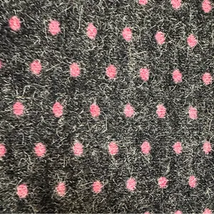Shana K Dark Gray Pink Polka Dot Floral Turtleneck Shift Dress Small Retro thumbnail 5
