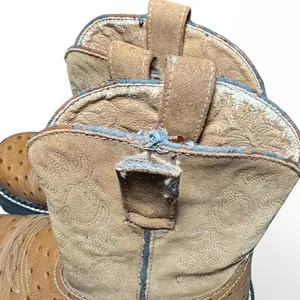 Ariat Women’s Western Work Boots Sz 6.5 Brown Ostrich Embossed Leather Lug Sole thumbnail 5