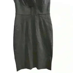 Cache Women's Size 4 Gray Sleeveless‎ Sheath Knee Length Dress thumbnail 3