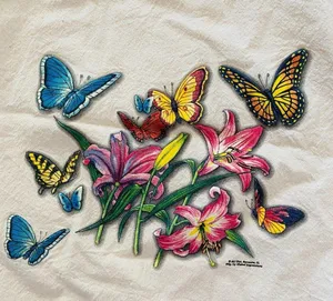 BUTTERFLIES Tote Bag Natural Canvas Tote Bag Reusable Shopping Bag thumbnail 3