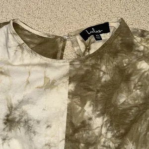 Lulus 100% Cotton Olive Green Tie-Dye Short Sleeve Jumpsuit thumbnail 9