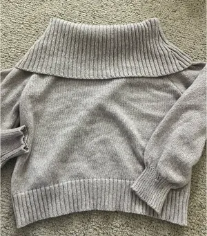 Amazon Fold over sweater long sleeve thumbnail 1